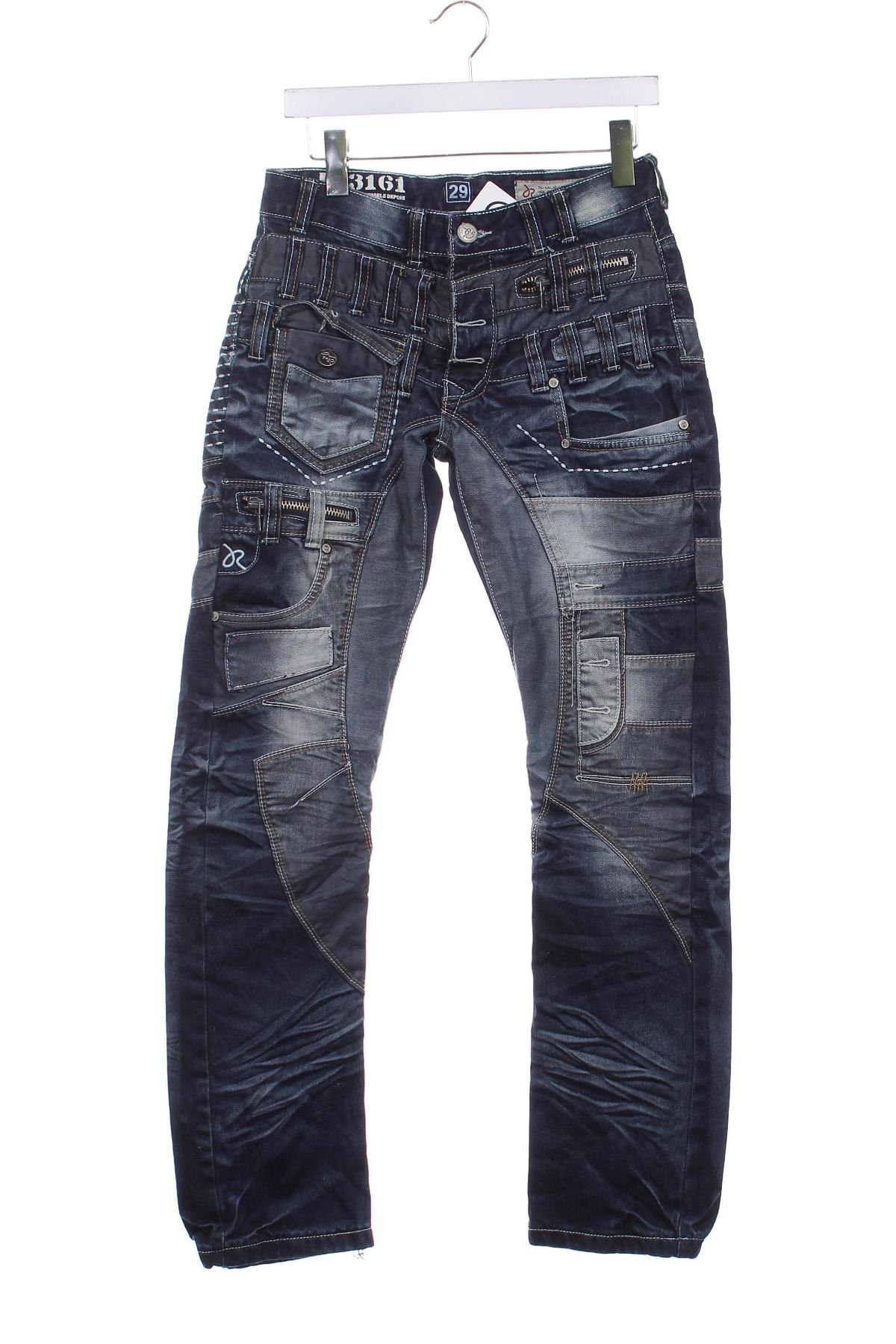 Męskie jeansy Indian Blue Jeans, Rozmiar S, Kolor Niebieski, Cena 30,99 zł