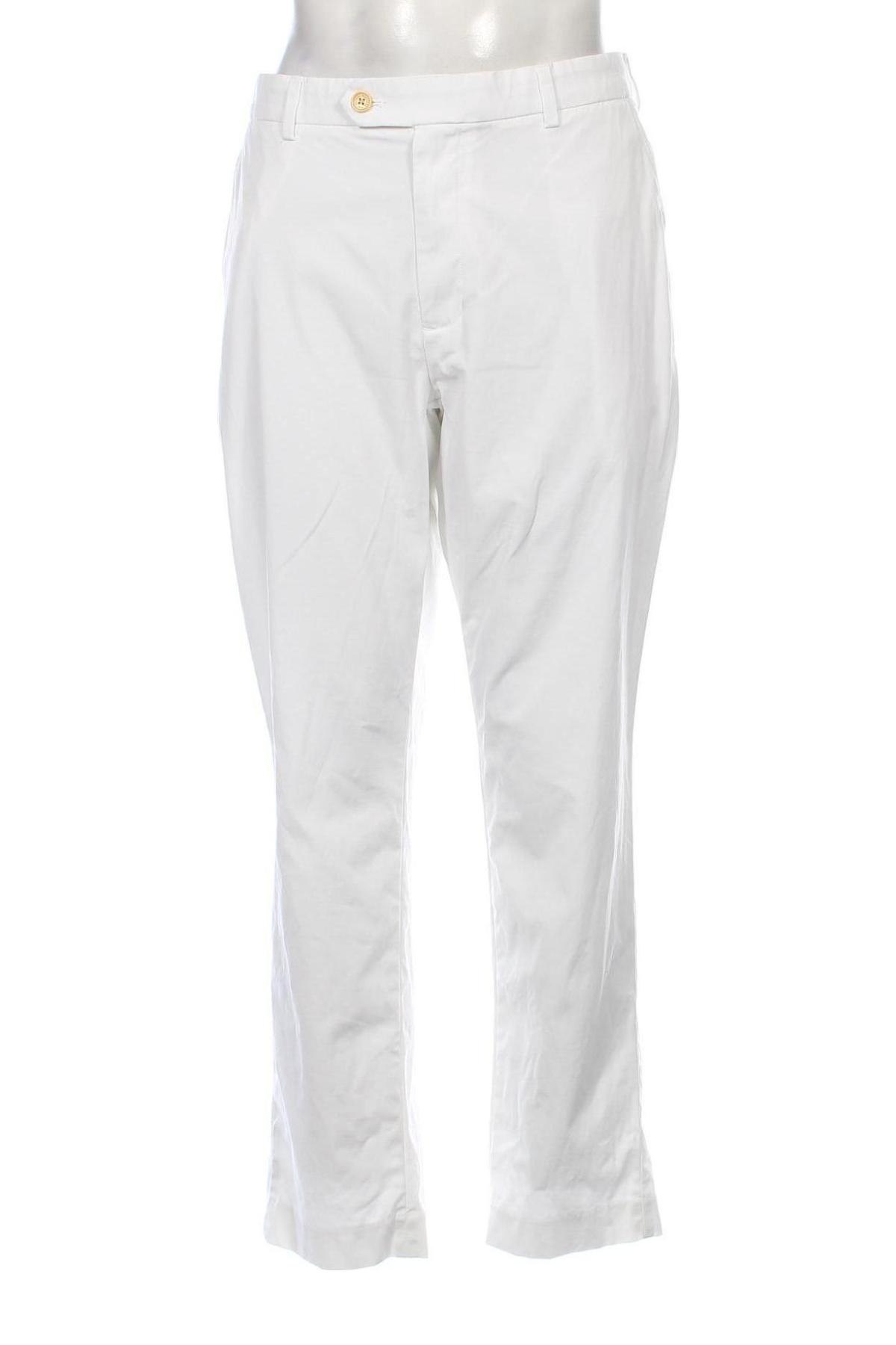 Pantaloni de bărbați Brooks Brothers, Mărime L, Culoare Alb, Preț 507,99 Lei