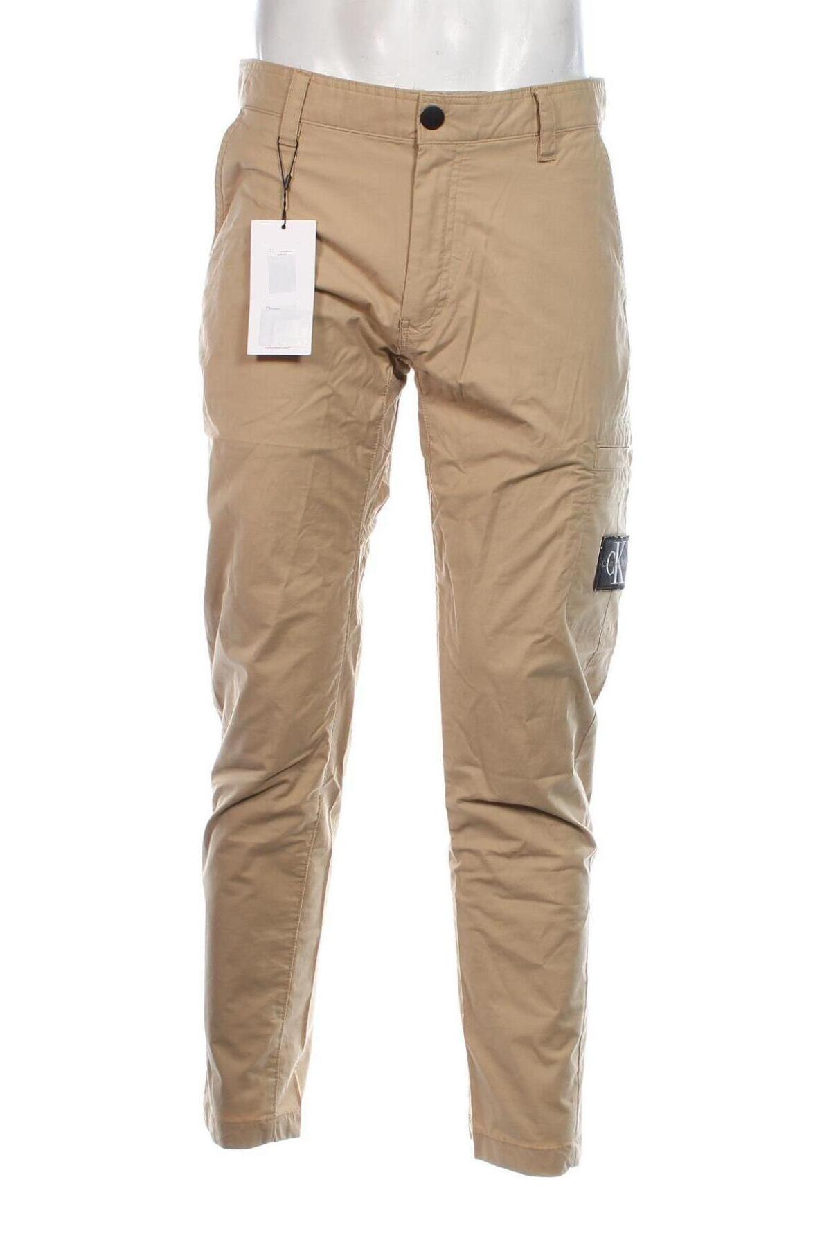 Herrenhose Calvin Klein Jeans, Größe L, Farbe Beige, Preis € 114,99