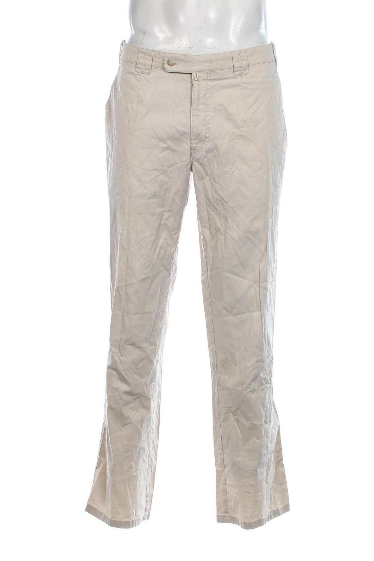 Herrenhose Luigi Morini, Größe L, Farbe Ecru, Preis 13,99 €