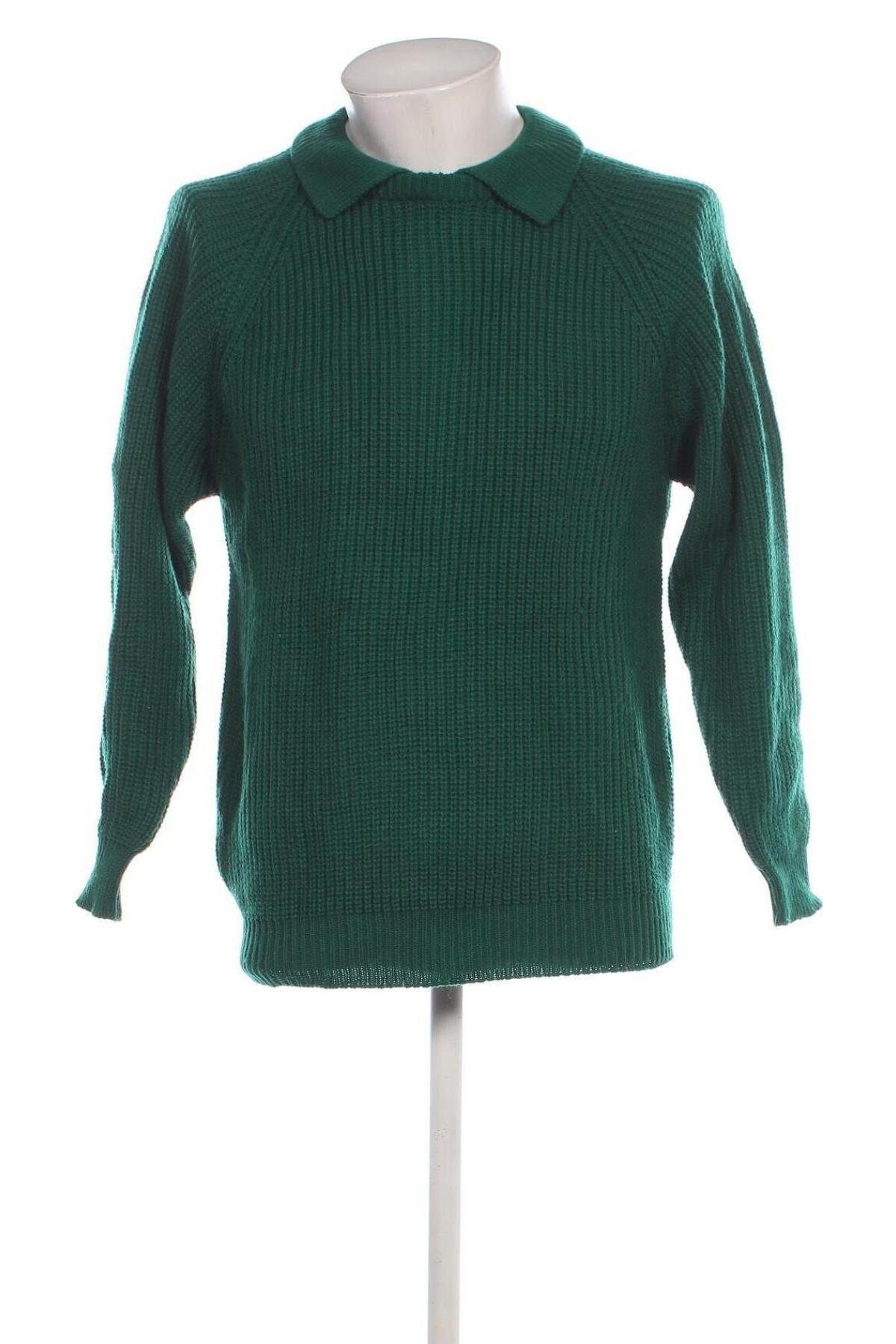 Herrenpullover, Größe M, Farbe Grün, Preis 13,99 €