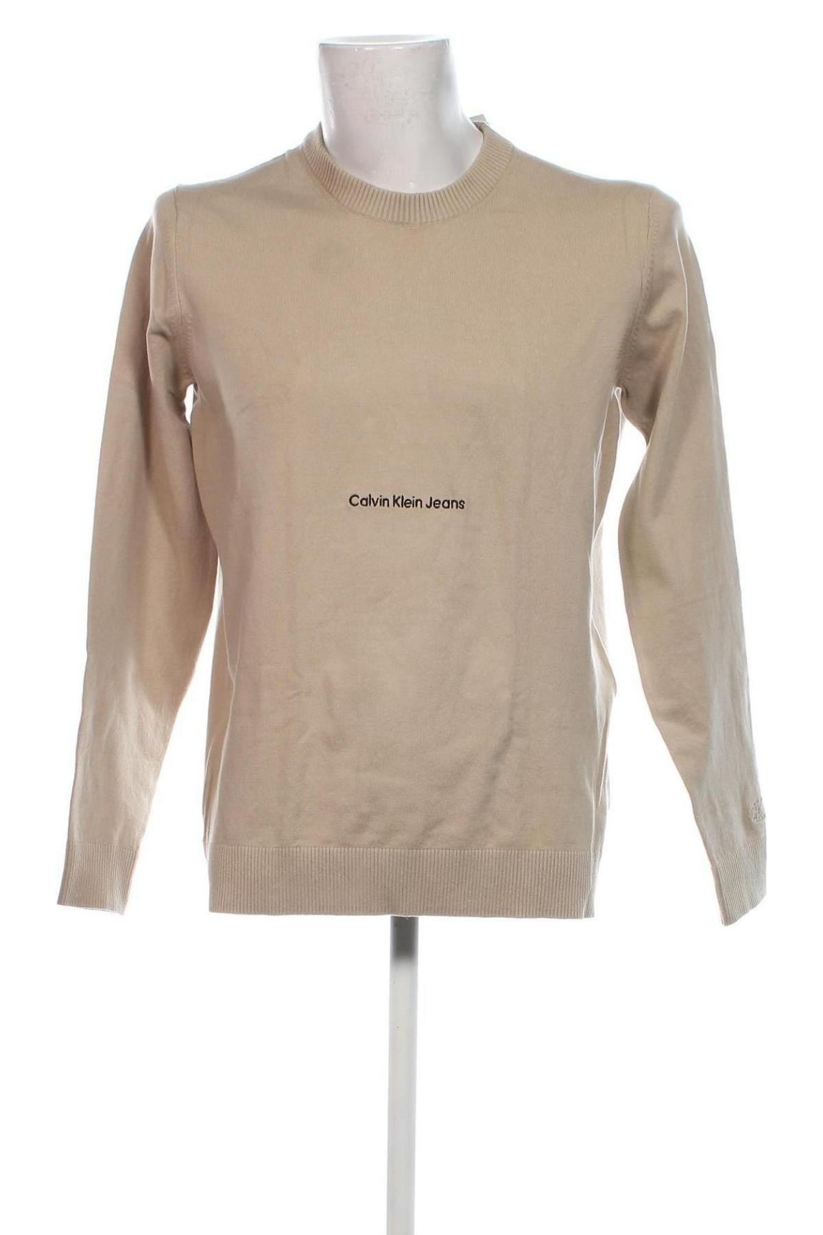 Herrenpullover Calvin Klein Jeans, Größe XL, Farbe Beige, Preis € 114,99