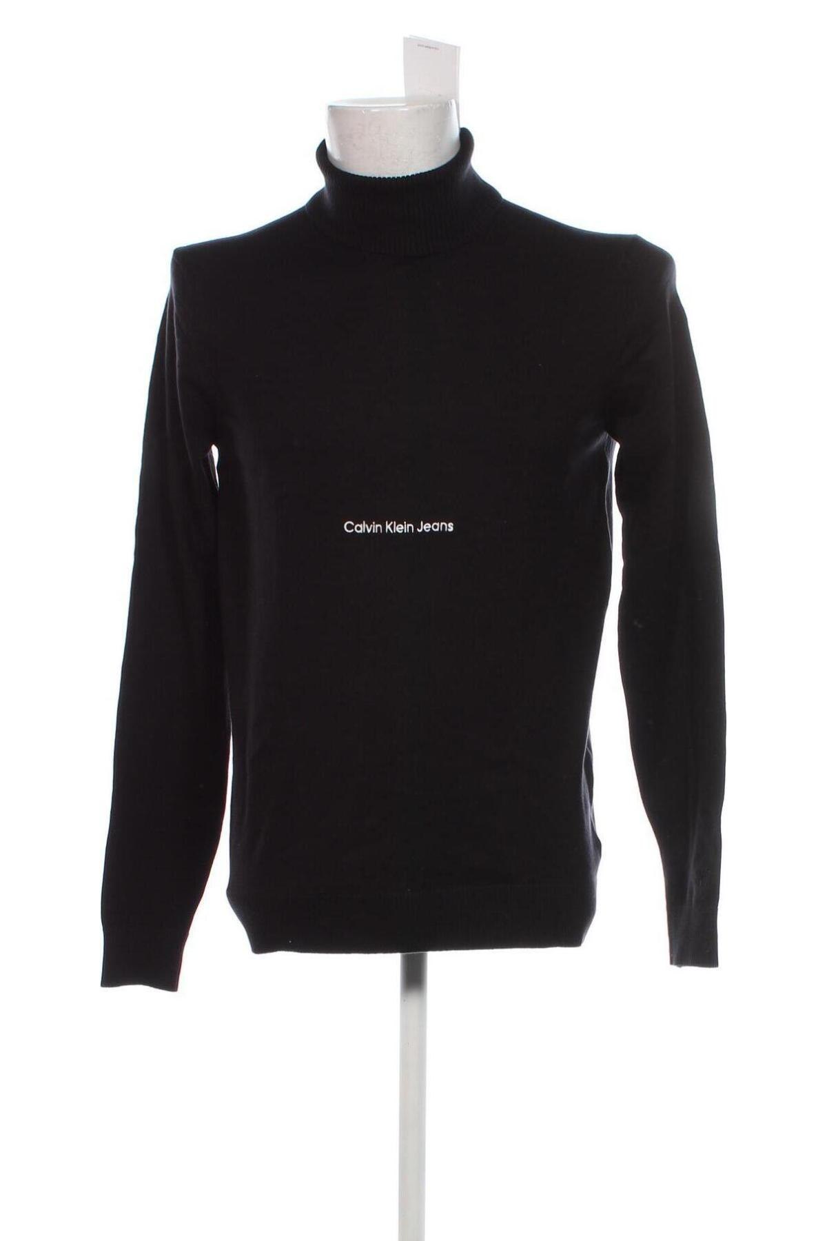 Herrenpullover Calvin Klein Jeans, Größe L, Farbe Schwarz, Preis 74,99 €