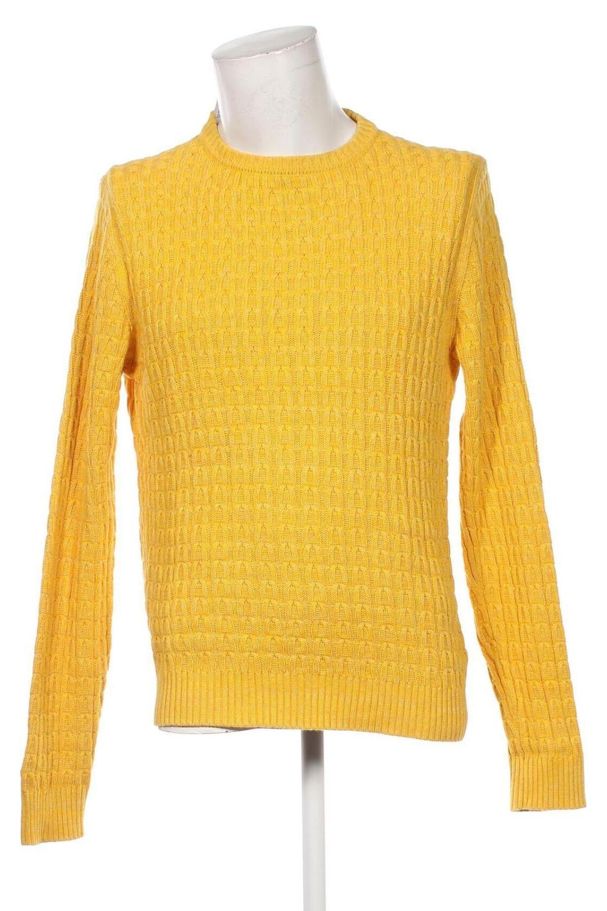 Męski sweter H&M L.O.G.G., Rozmiar M, Kolor Żółty, Cena 111,99 zł