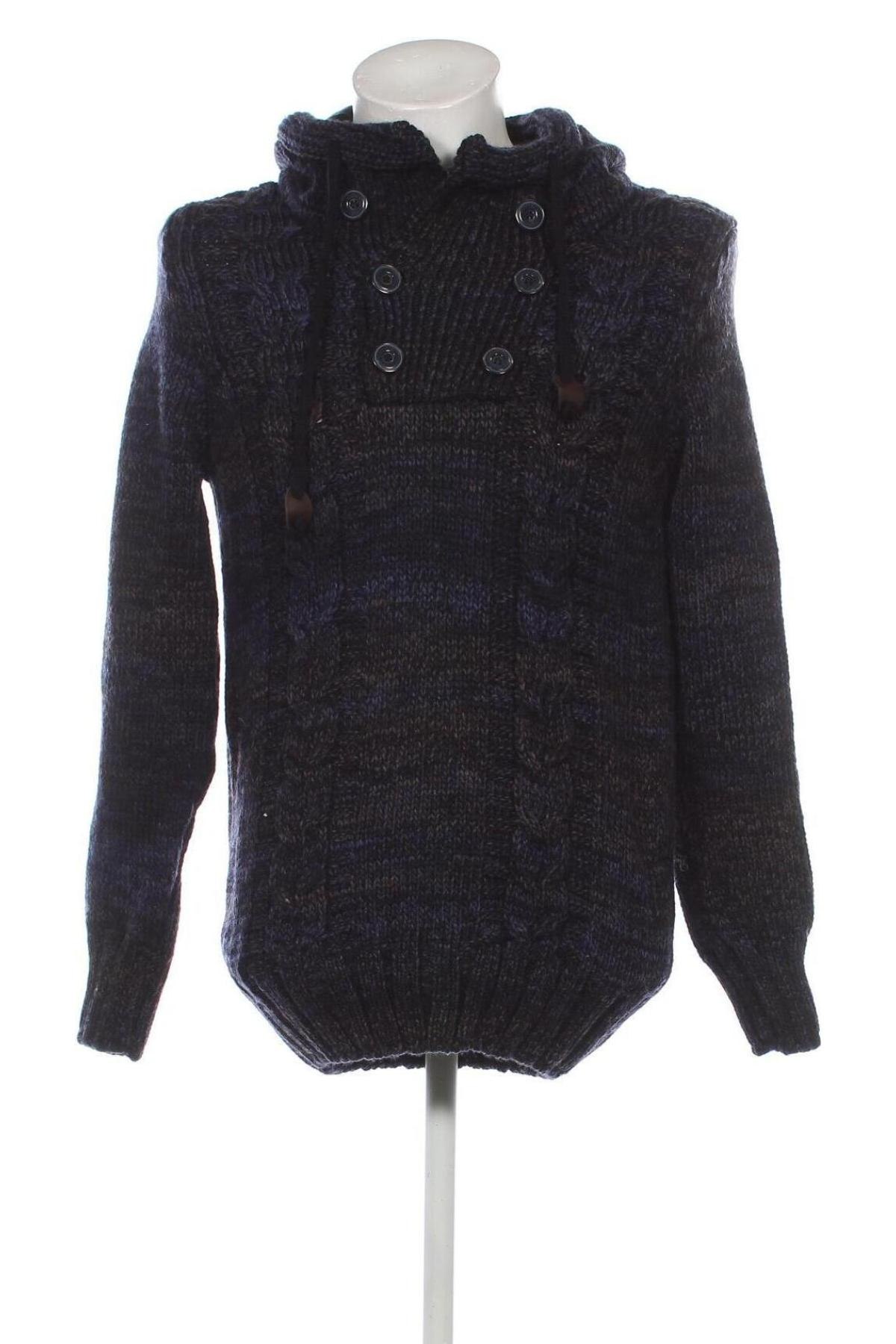 Herrenpullover Leif Nelson, Größe L, Farbe Blau, Preis 7,99 €