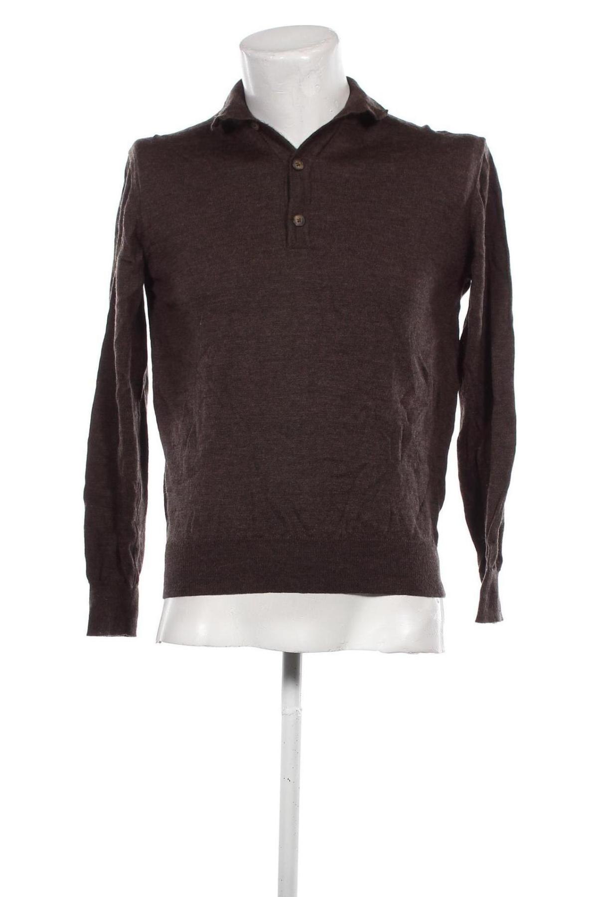 Herrenpullover Paul Fredrick, Größe S, Farbe Braun, Preis 9,99 €