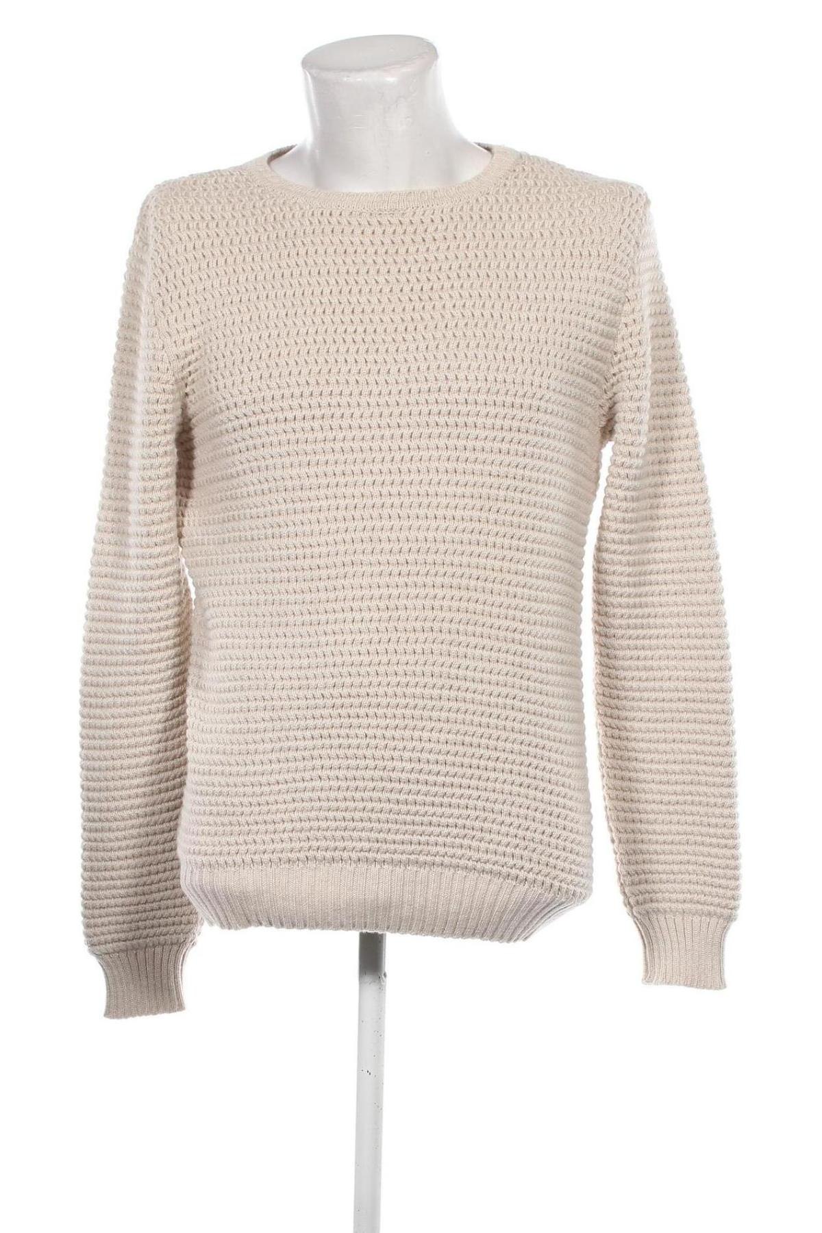 Herrenpullover Sibin Linnebjerg, Größe M, Farbe Beige, Preis 15,49 €