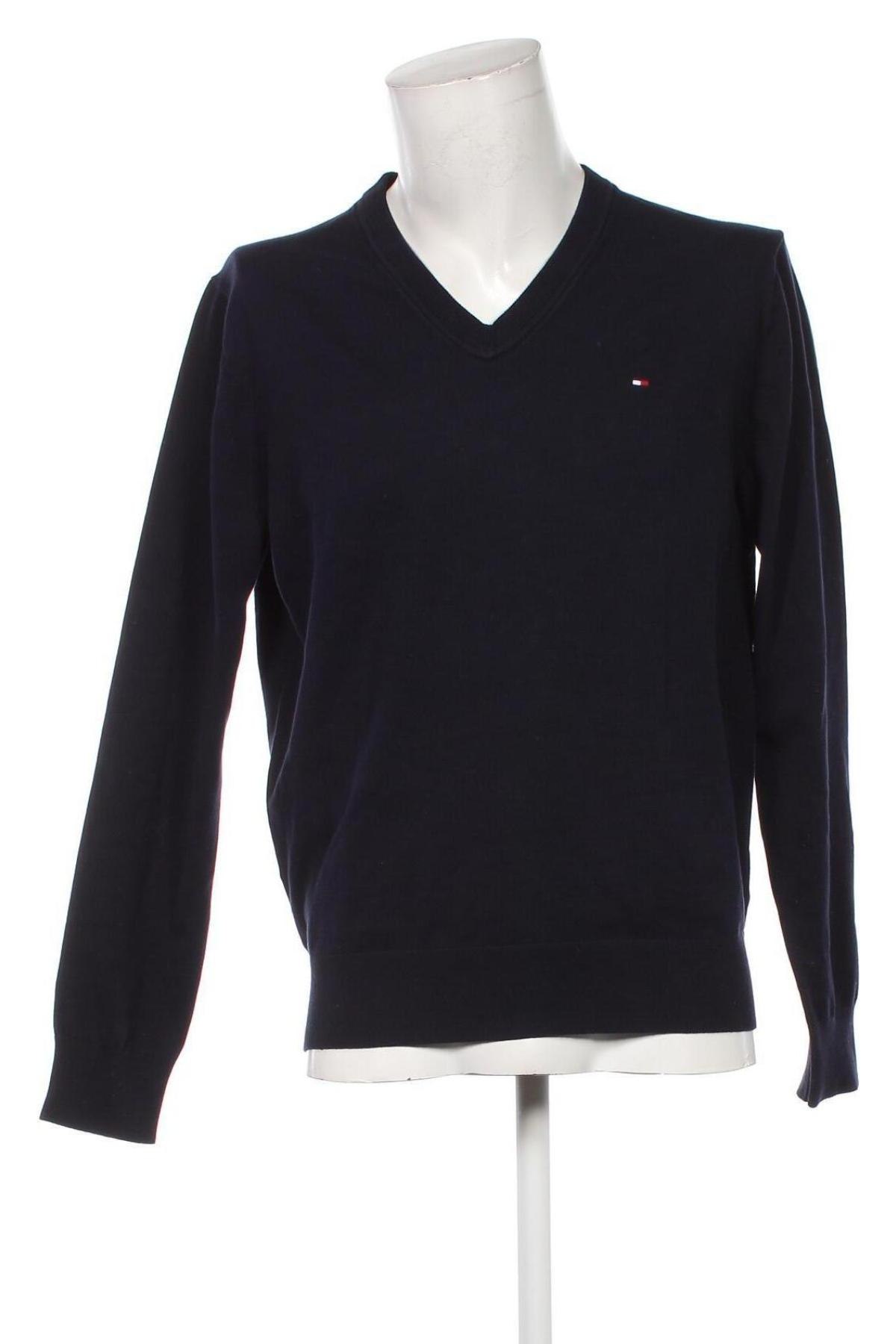 Herrenpullover Tommy Hilfiger, Größe L, Farbe Blau, Preis 98,49 €