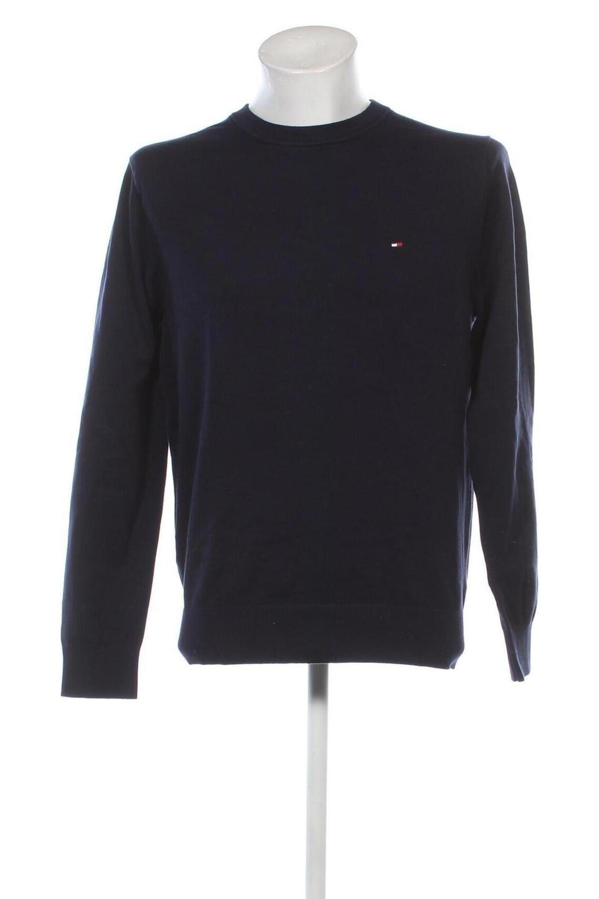 Męski sweter Tommy Hilfiger, Rozmiar L, Kolor Niebieski, Cena 382,99 zł