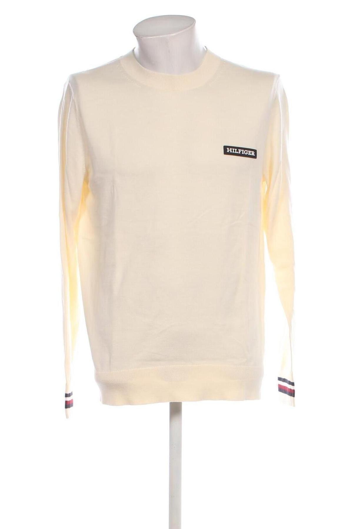 Herrenpullover Tommy Hilfiger, Größe L, Farbe Ecru, Preis 98,49 €