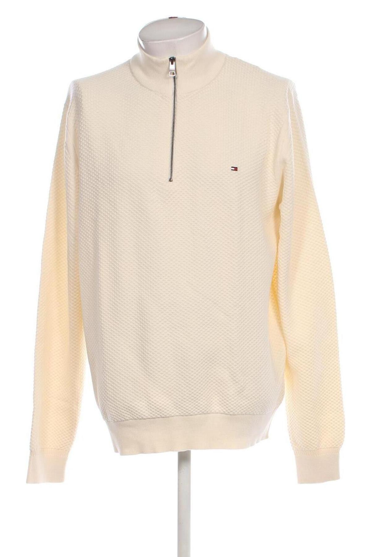 Herrenpullover Tommy Hilfiger, Größe 3XL, Farbe Ecru, Preis 150,99 €