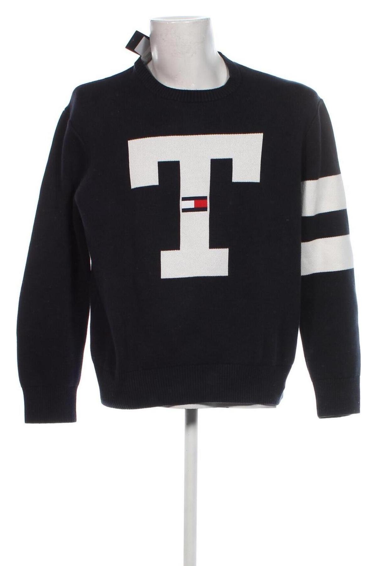 Herrenpullover Tommy Jeans, Größe L, Farbe Blau, Preis 82,99 €