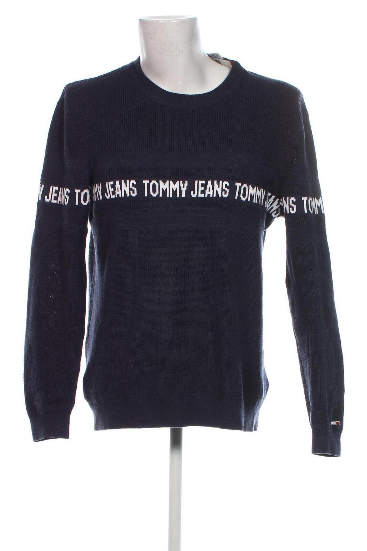 Ανδρικό πουλόβερ Tommy Jeans, Μέγεθος L, Χρώμα Μπλέ, Τιμή 48,49 €