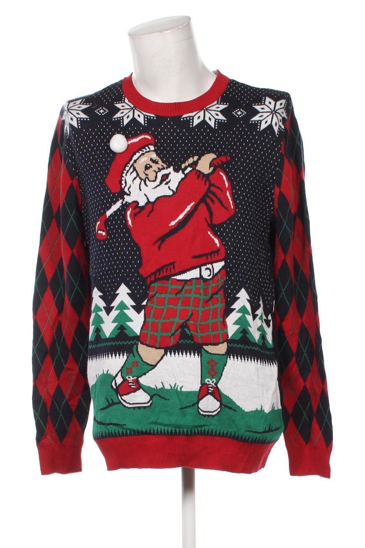 Pánsky sveter  Ugly Christmas Sweater, Veľkosť XL, Farba Viacfarebná, Cena  8,95 €