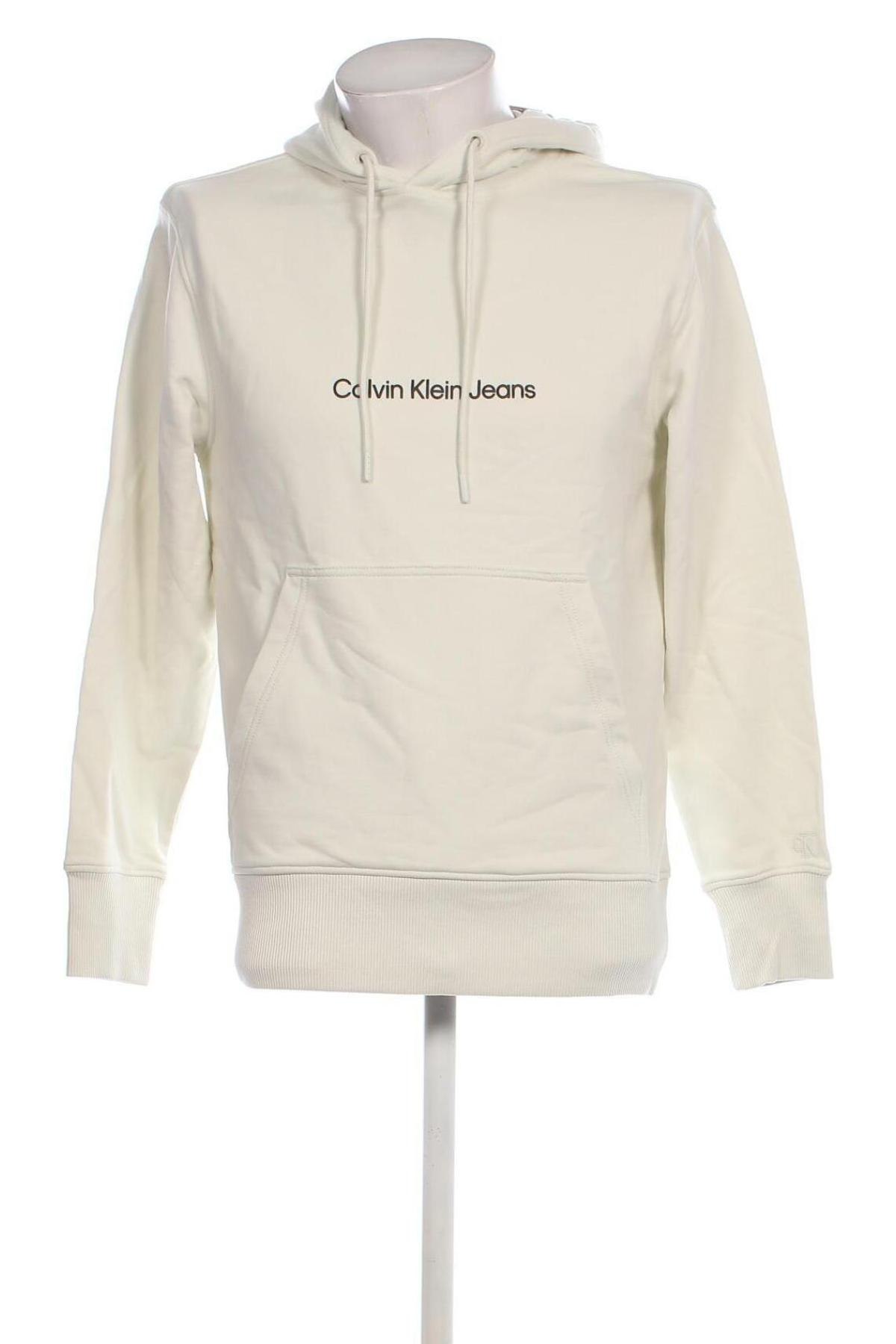 Herren Sweatshirt Calvin Klein Jeans, Größe S, Farbe Ecru, Preis 114,99 €