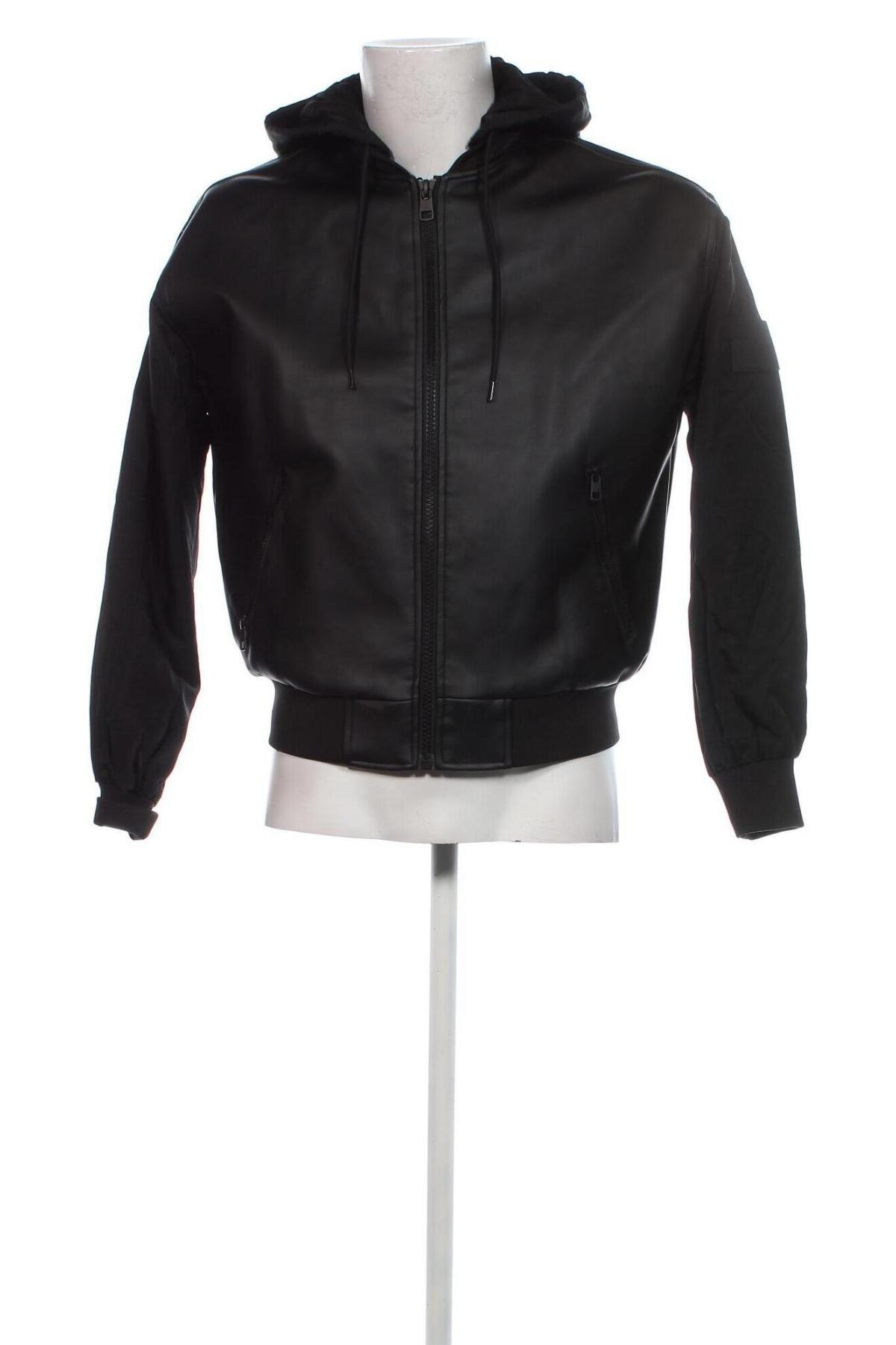 Herren Lederjacke Calvin Klein Jeans, Größe S, Farbe Schwarz, Preis € 135,99