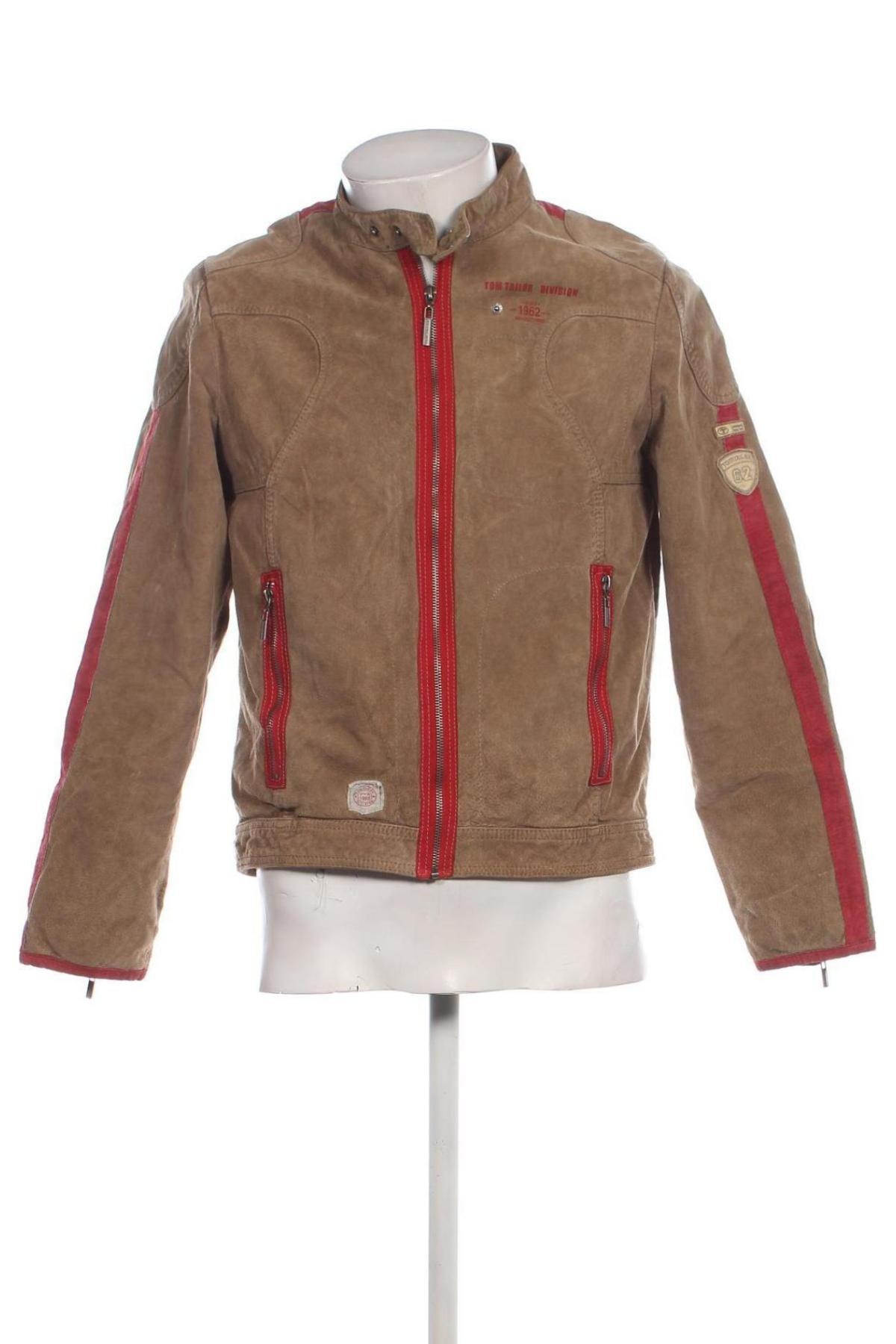 Herren Lederjacke Tom Tailor, Größe S, Farbe Braun, Preis 99,99 €