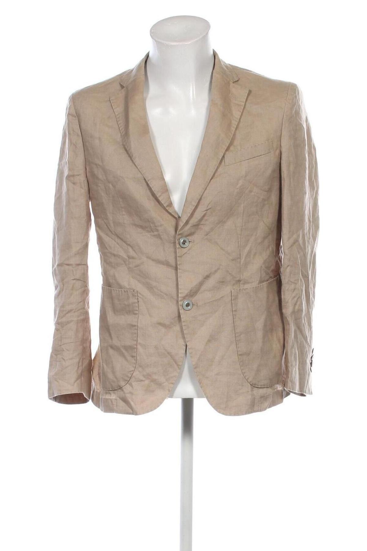 Herren Sakko Spada, Größe M, Farbe Beige, Preis 18,99 €