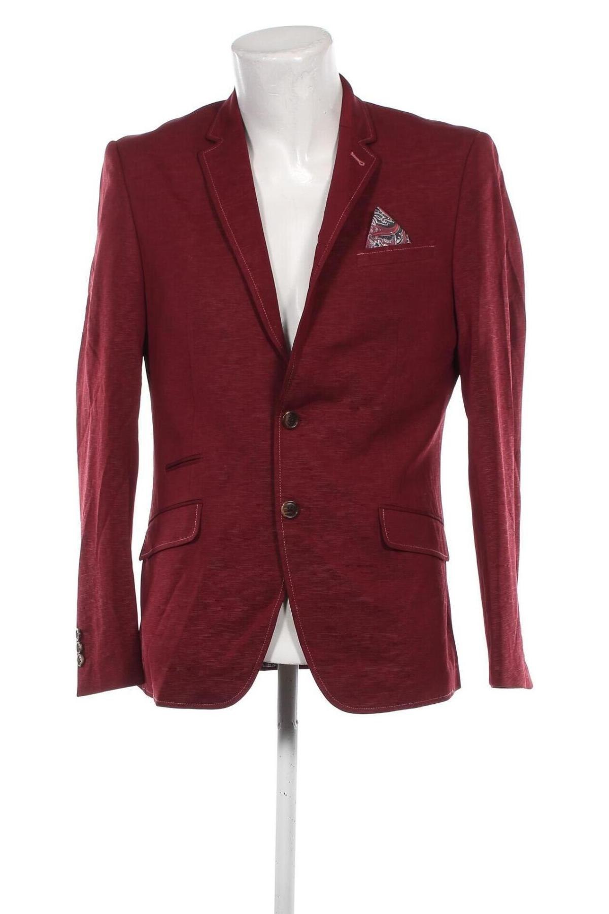 Herren Sakko Suslo Couture, Größe L, Farbe Rot, Preis 7,99 €