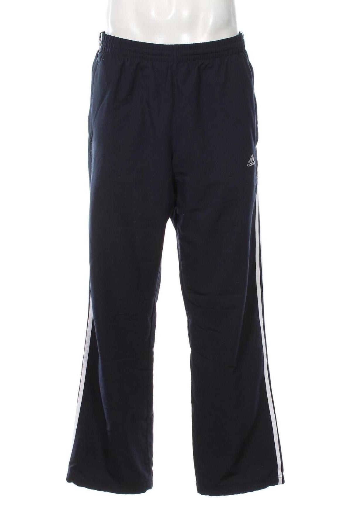 Pantaloni trening de bărbați Adidas, Mărime L, Culoare Albastru, Preț 63,99 Lei