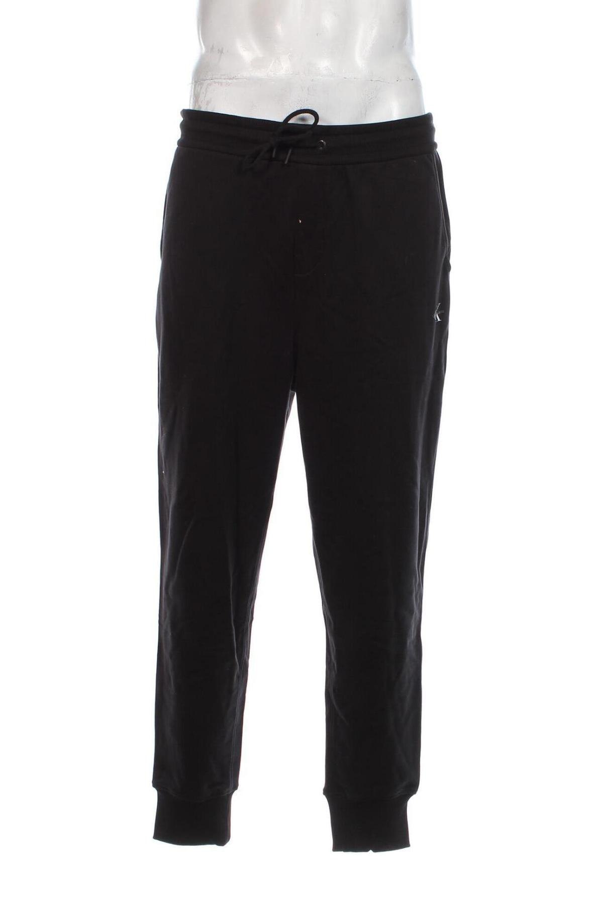 Pantaloni trening de bărbați Calvin Klein Jeans, Mărime XL, Culoare Negru, Preț 542,99 Lei