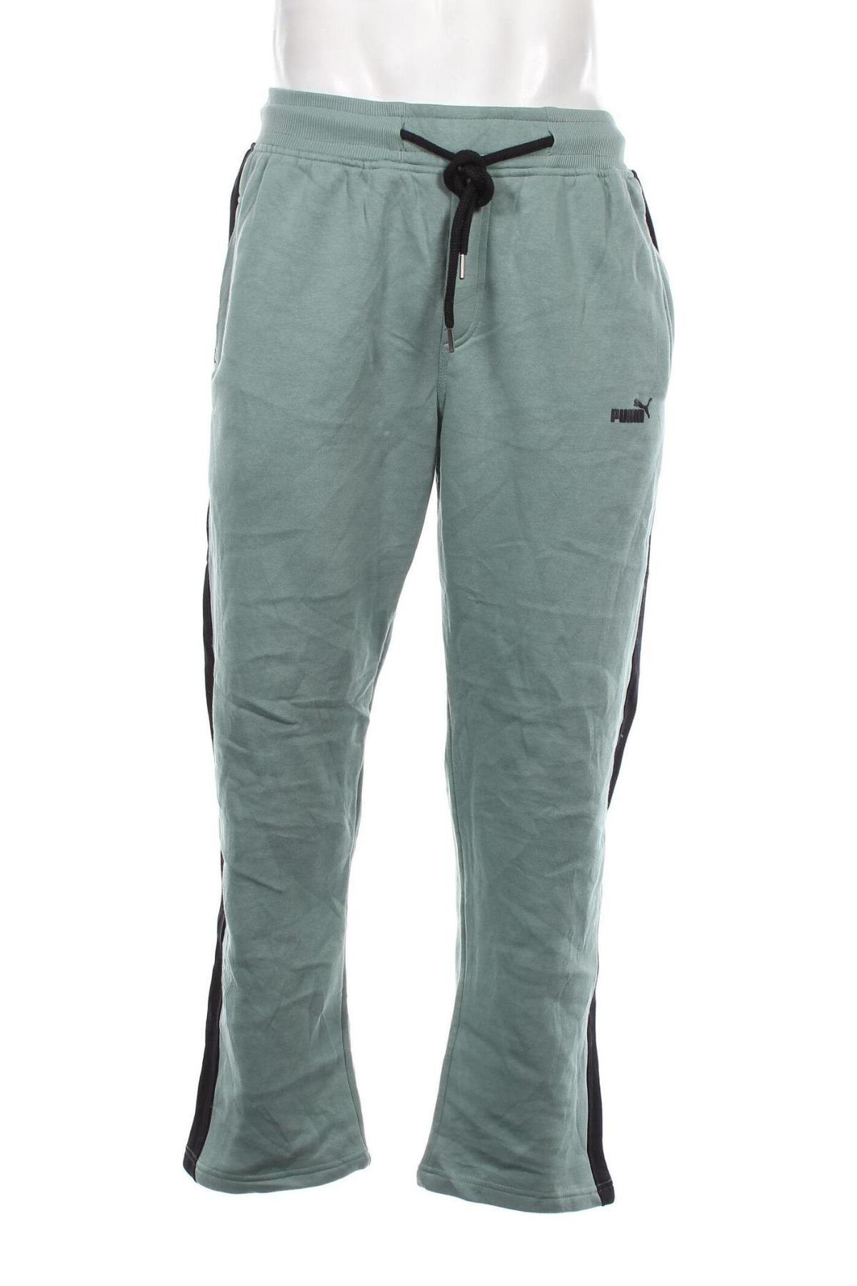 Pantaloni trening de bărbați PUMA, Mărime XL, Culoare Verde, Preț 150,99 Lei