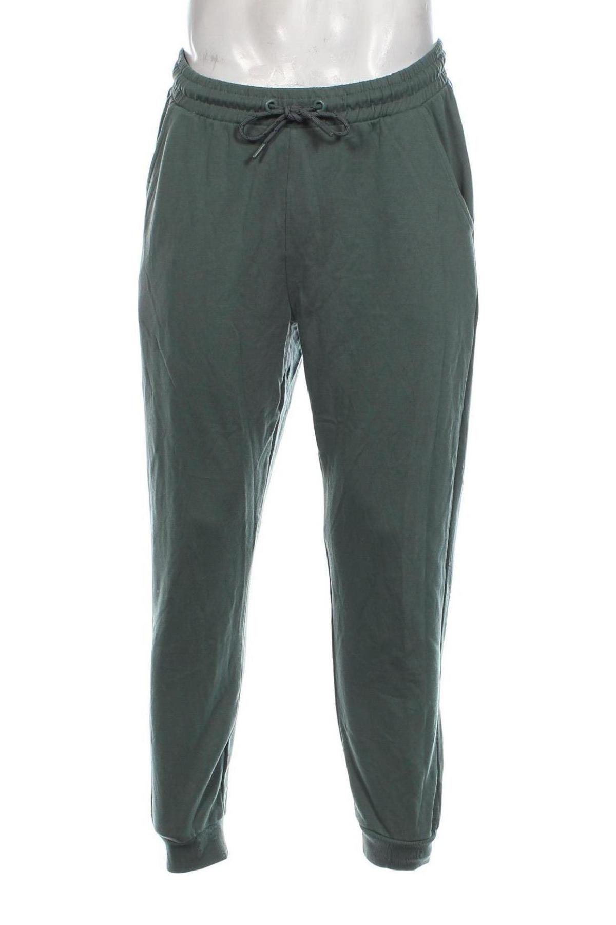 Pantaloni trening de bărbați VRS, Mărime L, Culoare Verde, Preț 48,99 Lei