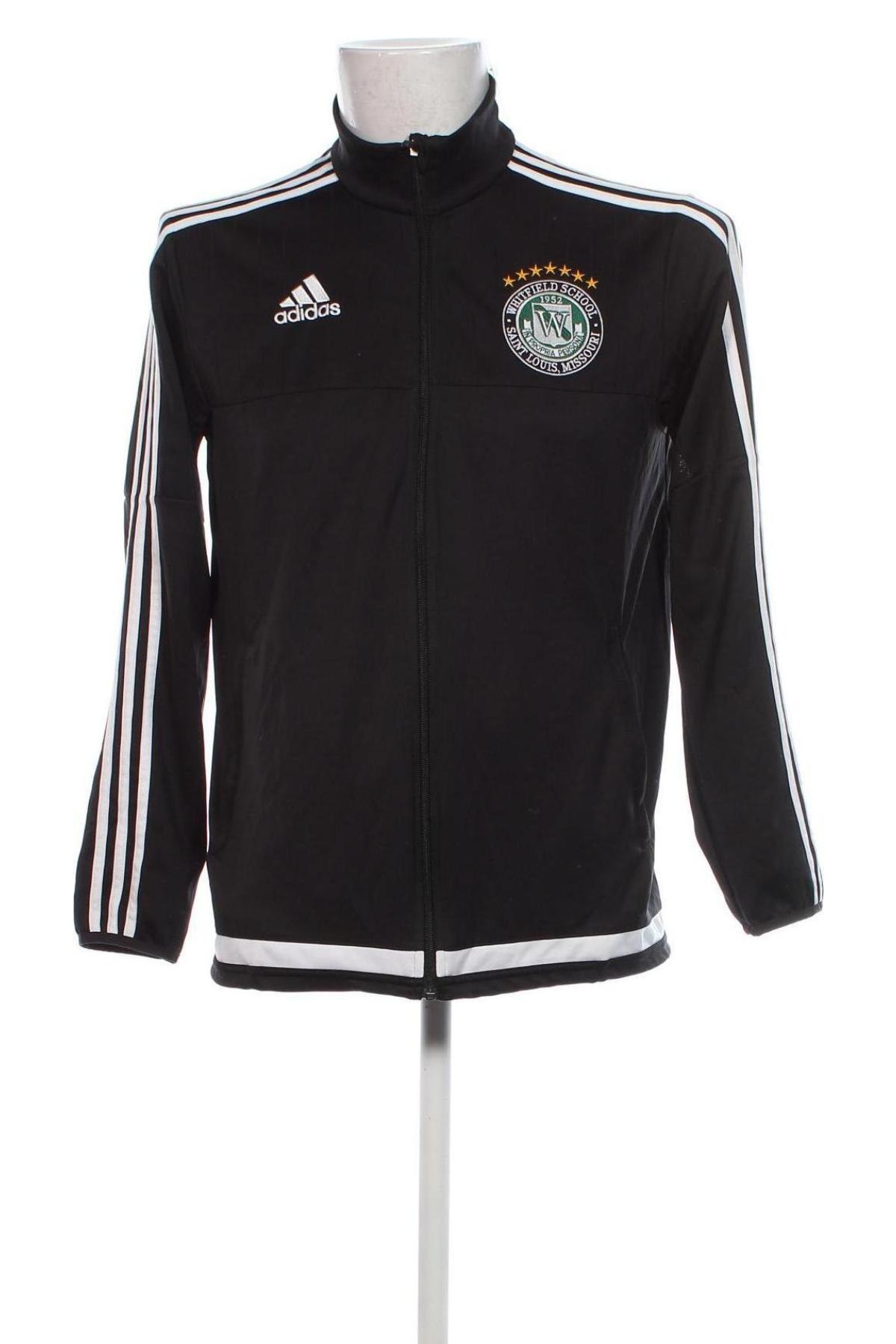 Herren Sportoberteil Adidas, Größe M, Farbe Schwarz, Preis 20,99 €