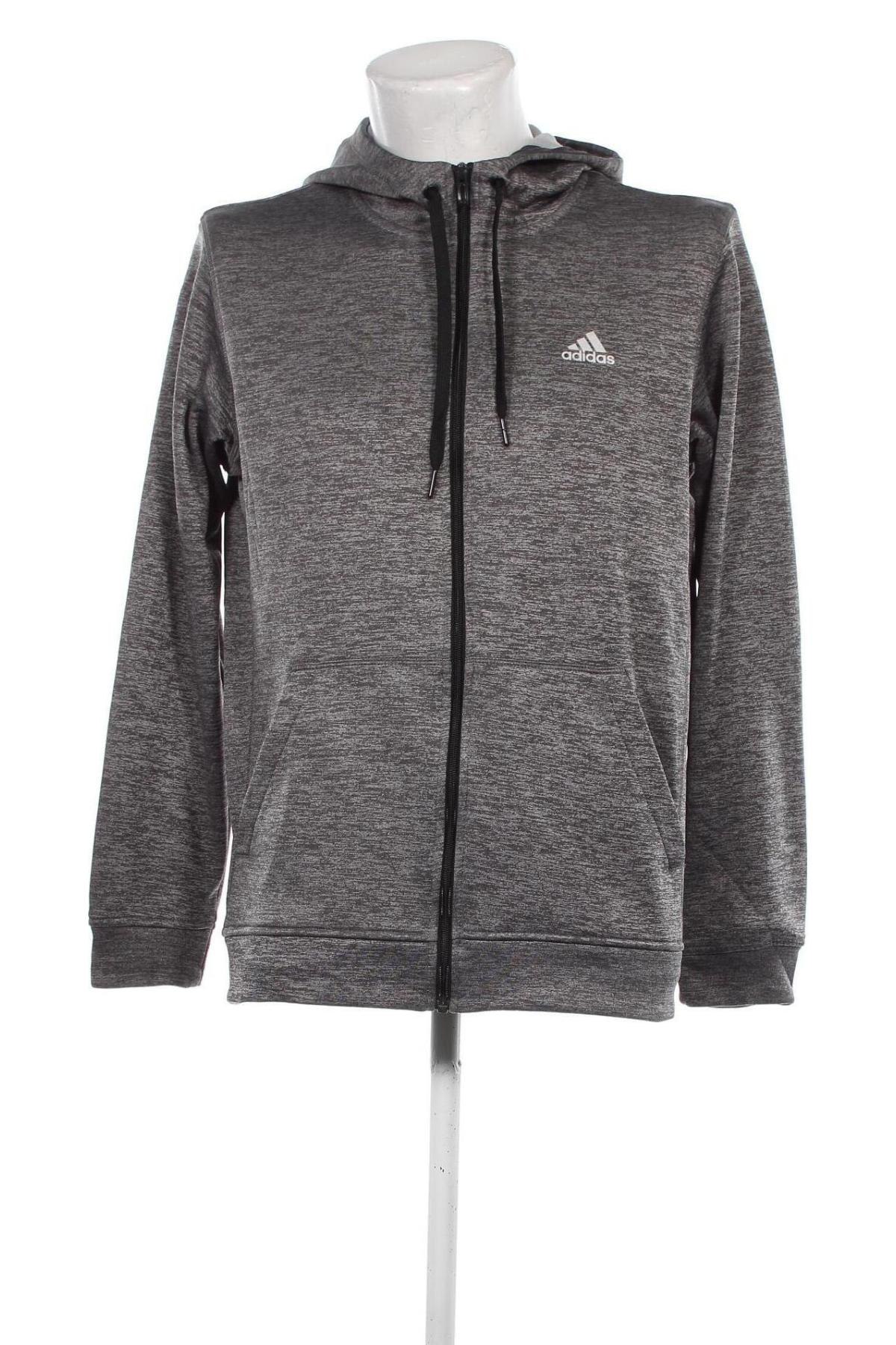 Herren Sweatshirt Adidas, Größe M, Farbe Grau, Preis 34,99 €