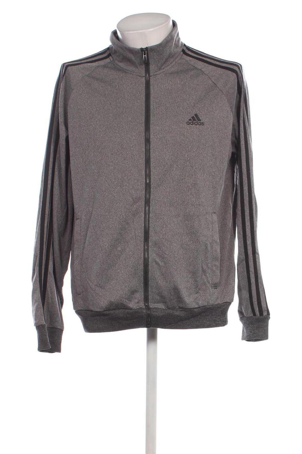 Herren Sportoberteil Adidas, Größe L, Farbe Grau, Preis 32,49 €