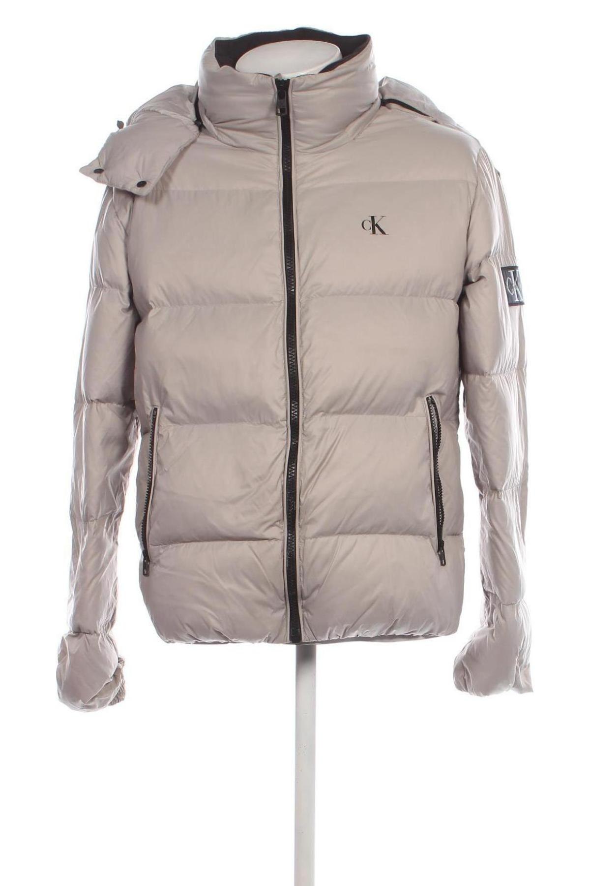 Herrenjacke Calvin Klein Jeans, Größe L, Farbe Beige, Preis 172,99 €