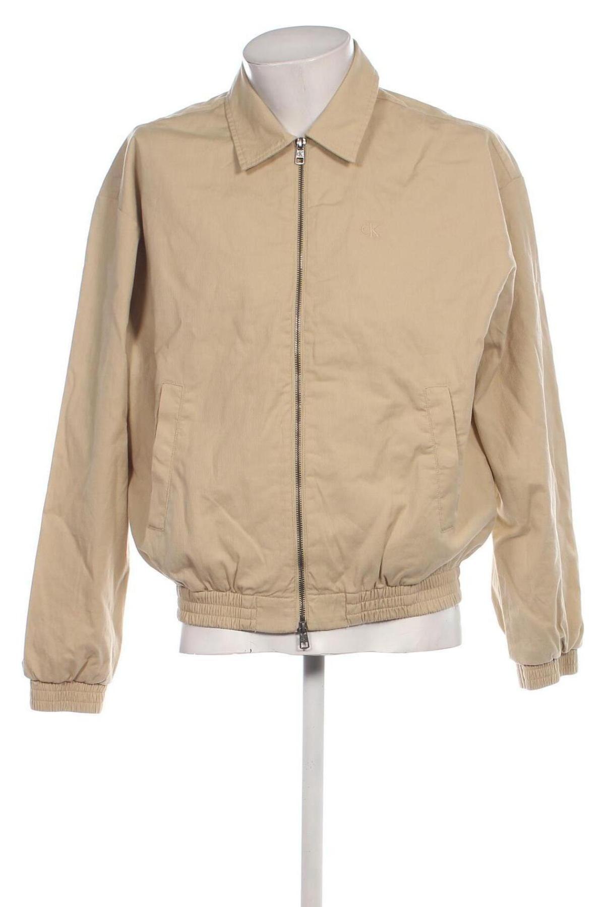 Herrenjacke Calvin Klein Jeans, Größe M, Farbe Beige, Preis € 208,49