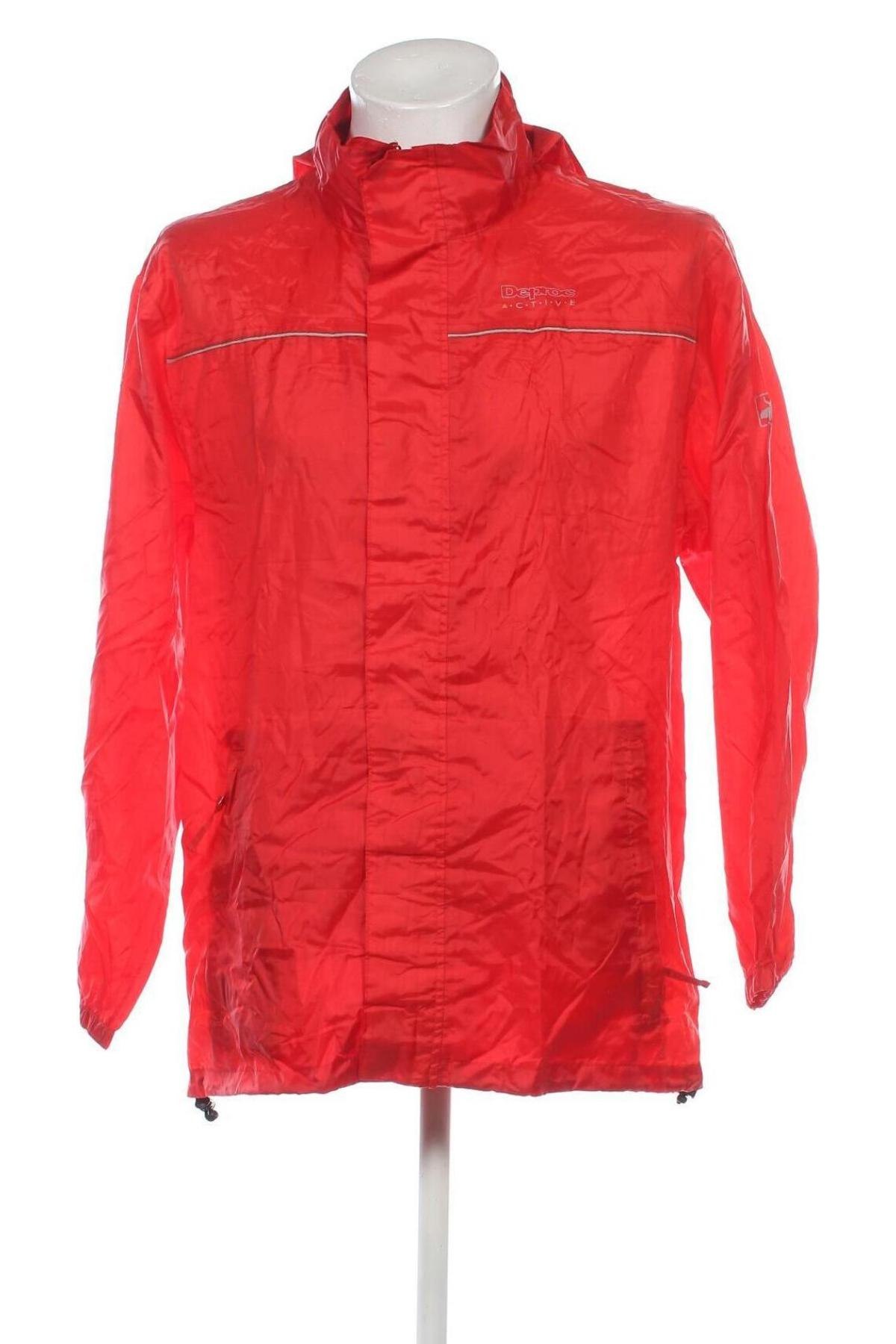 Herrenjacke Deproc, Größe M, Farbe Rot, Preis 8,99 €