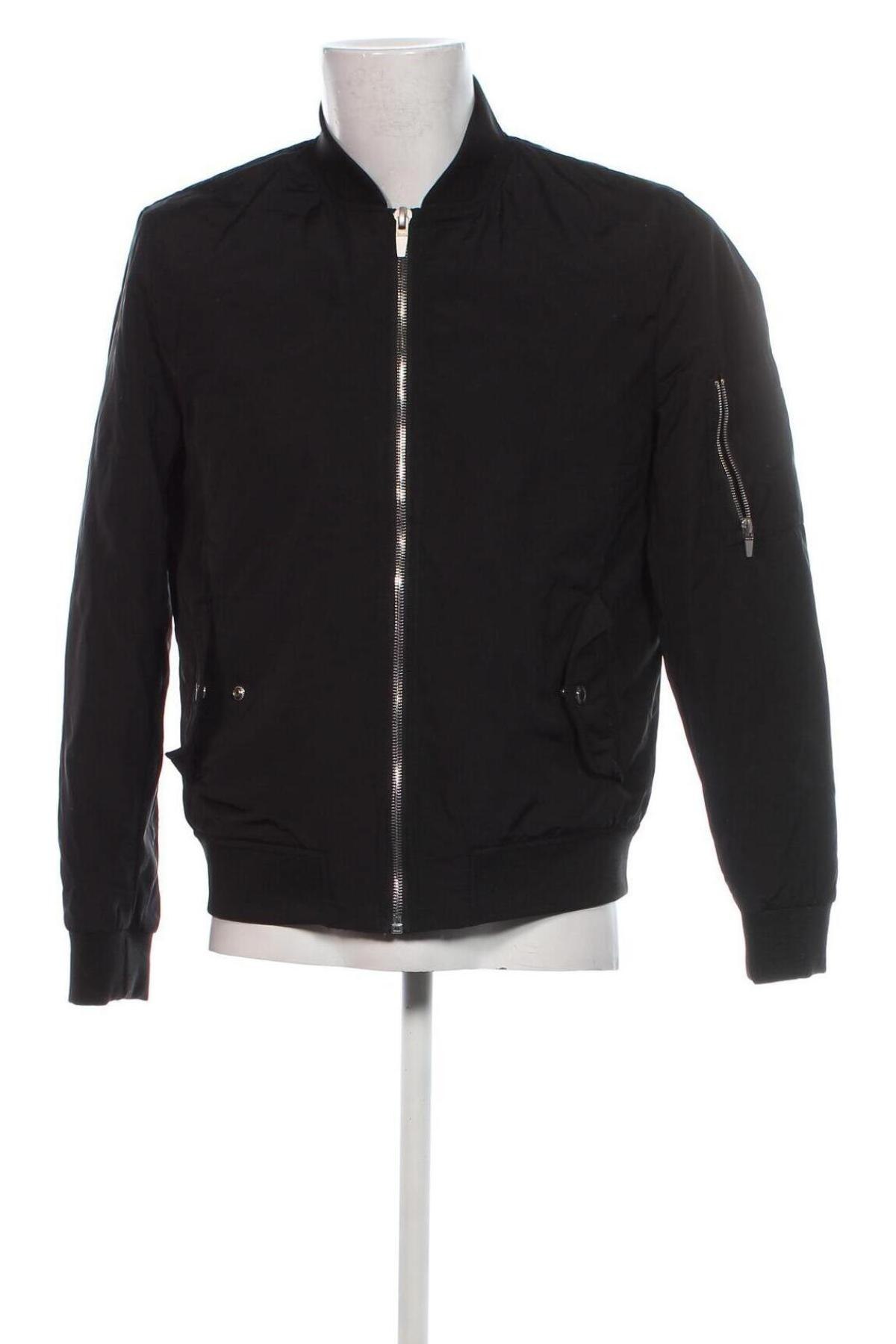 Herrenjacke Zara Man, Größe L, Farbe Schwarz, Preis 14,99 €