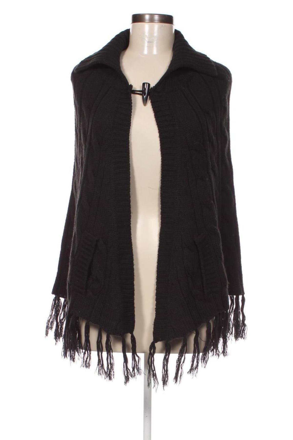 Poncho, Größe S, Farbe Schwarz, Preis € 7,49