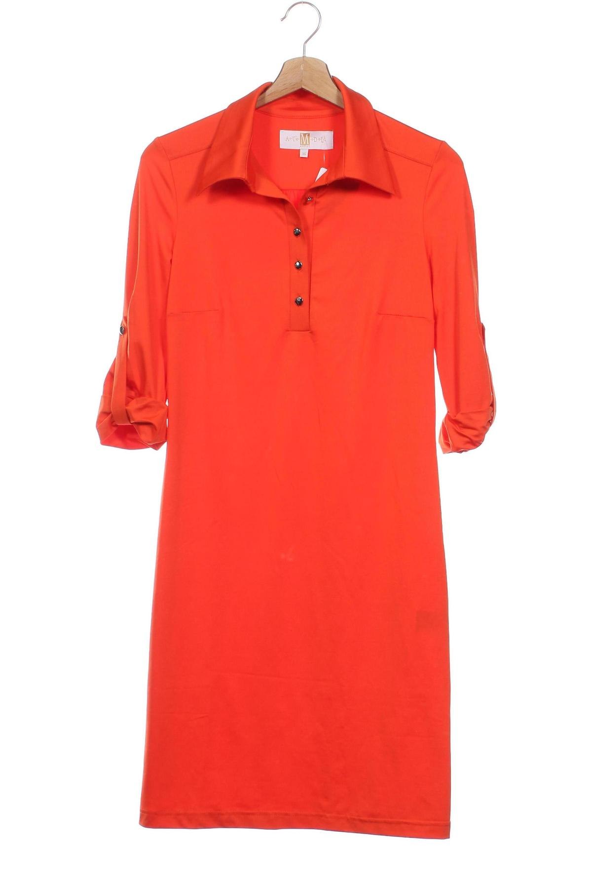 Kleid, Größe XS, Farbe Orange, Preis 8,99 €