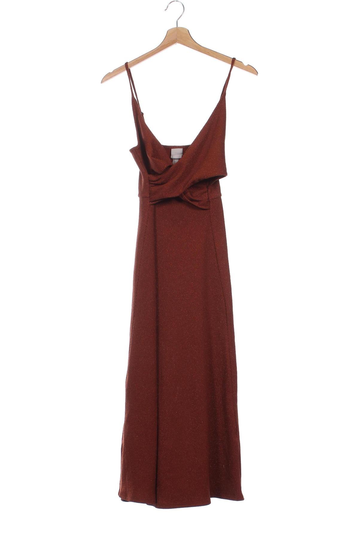 Kleid H&M, Größe XS, Farbe Braun, Preis € 18,61