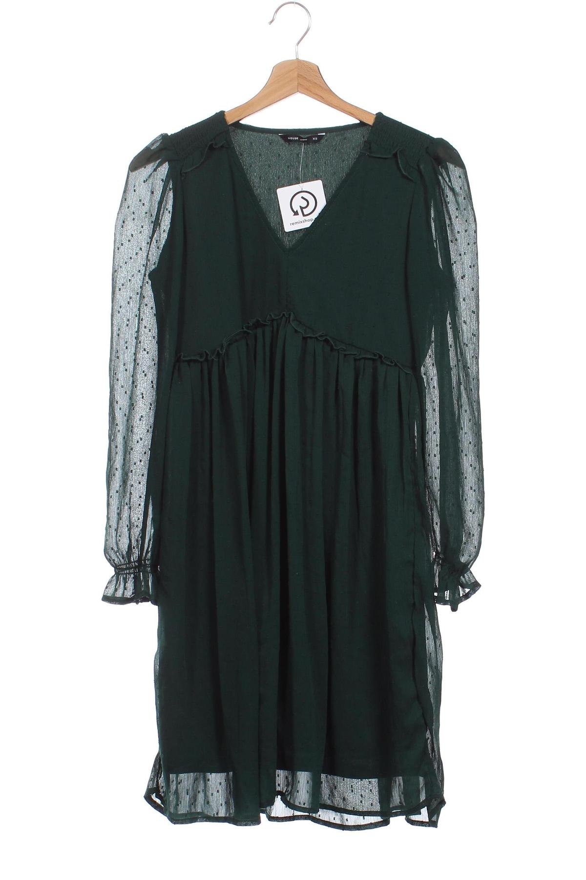 Rochie House, Mărime XS, Culoare Verde, Preț 147,96 Lei