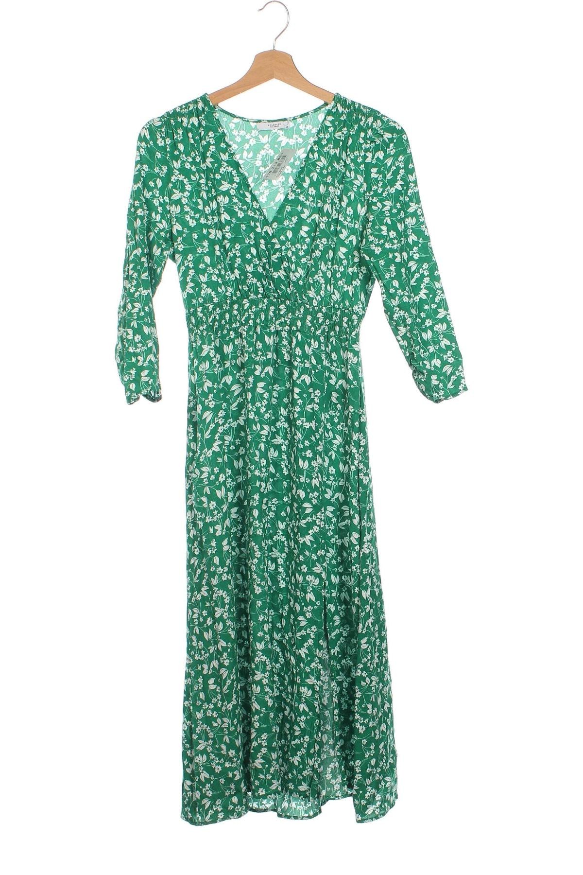 Rochie Reserved, Mărime XS, Culoare Verde, Preț 44,99 Lei