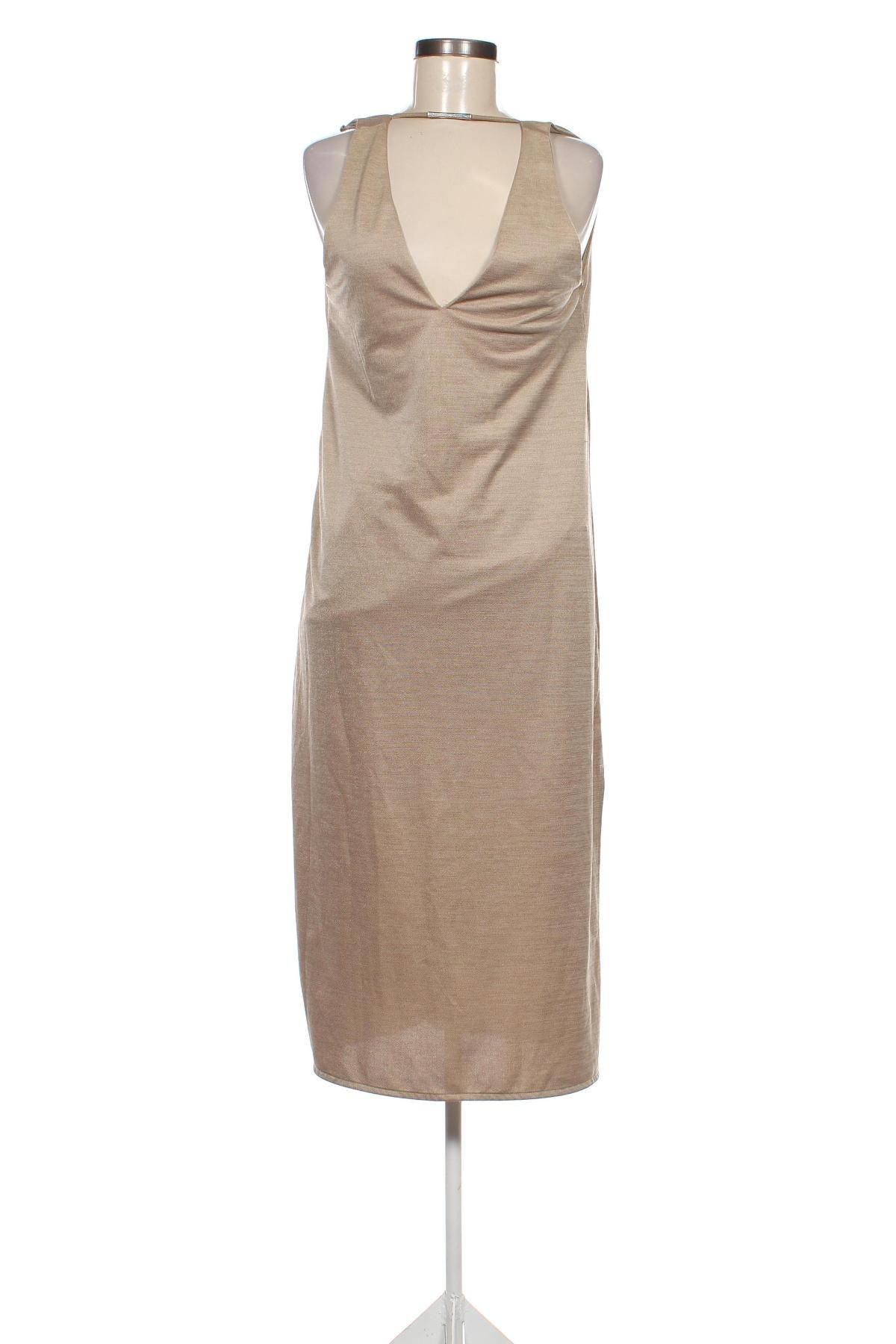 Kleid Zara, Größe L, Farbe Beige, Preis 10,49 €