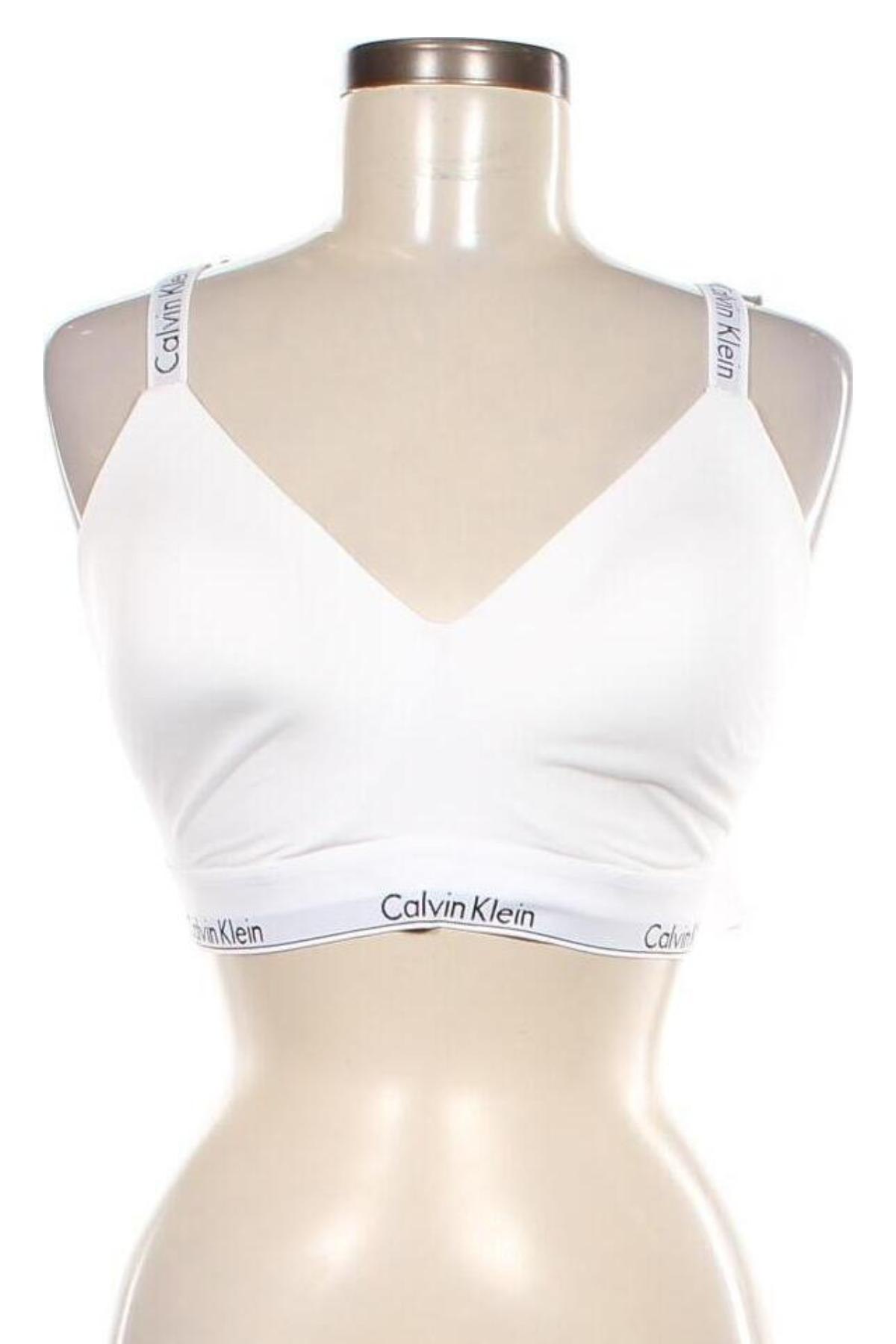 Sutien Calvin Klein, Mărime L, Culoare Alb, Preț 210,99 Lei