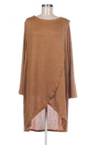 Γυναικεία μπλούζα SHEIN, Μέγεθος 4XL, Χρώμα Καφέ, Τιμή 10,99 €