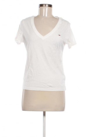 Γυναικείο t-shirt Tommy Jeans, Μέγεθος L, Χρώμα Λευκό, Τιμή 49,99 €