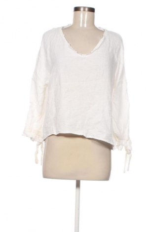 Дамска блуза Zara, Размер XS, Цвят Екрю, Цена 19,99 лв.