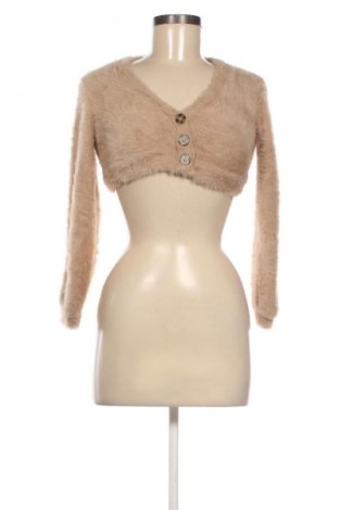 Damski kardigan Bershka, Rozmiar XS, Kolor Brązowy, Cena 43,99 zł