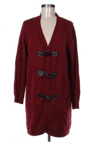 Damen Strickjacke Ulla Popken, Größe L, Farbe Rot, Preis 21,00 €