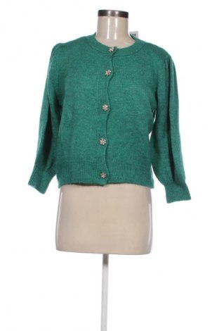 Damen Strickjacke Zara, Größe M, Farbe Grün, Preis 13,80 €