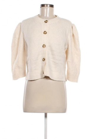 Damen Strickjacke Zara, Größe M, Farbe Weiß, Preis 21,99 €