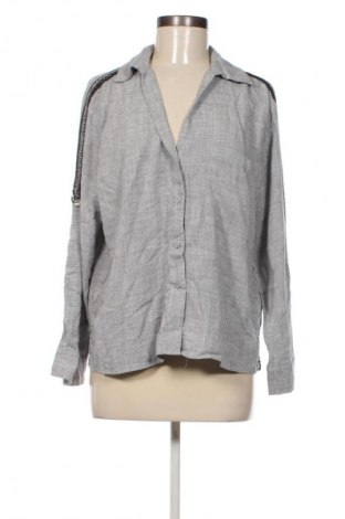 Дамска риза Zara, Размер M, Цвят Сив, Цена 26,99 лв.