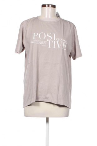 Γυναικείο t-shirt Amisu, Μέγεθος XL, Χρώμα Γκρί, Τιμή 8,68 €
